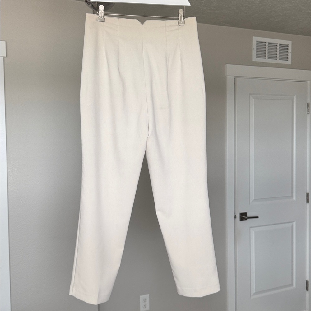 Zara Cream Trousers - Picture 6 of 13